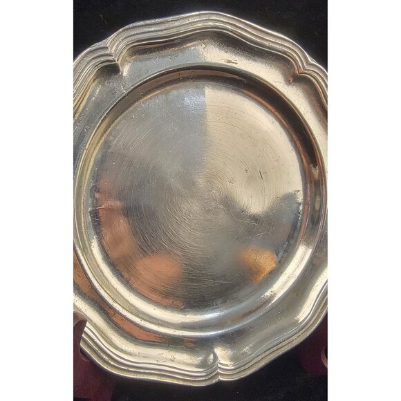 Antique 19th Century Continental Pewter Plate - Picture 5 of 12